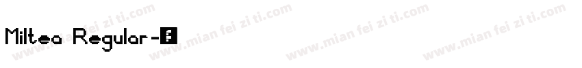 Miltea Regular字体转换